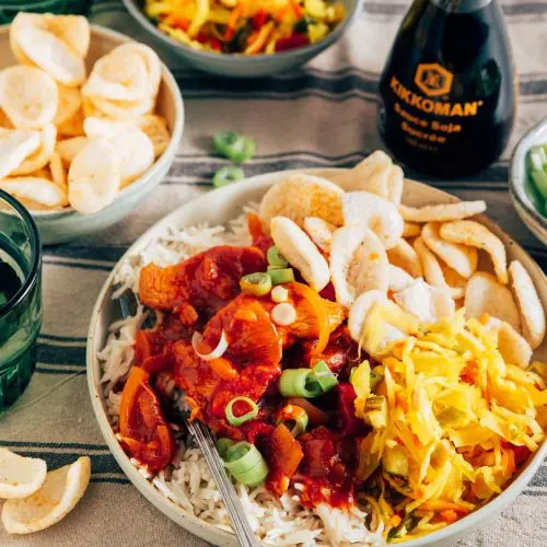 Ajam pangang uit de slowcooker