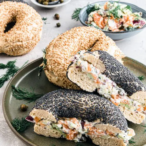 Roomkaas met zalm