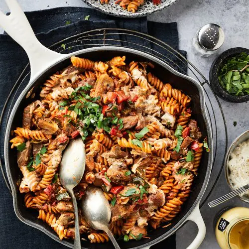 Beef stroganoff