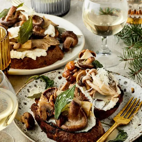 Bruschetta met champignons