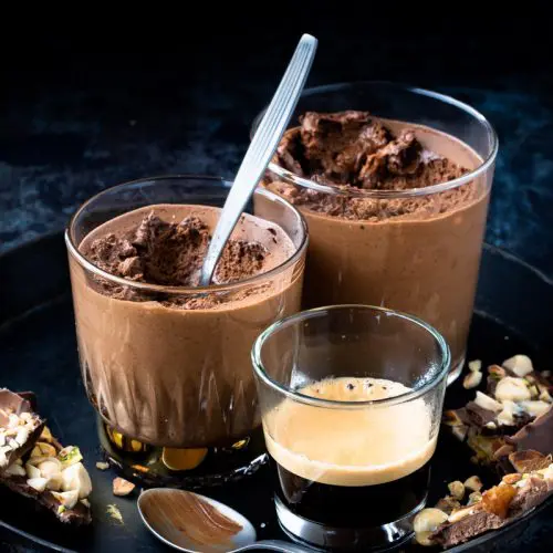 Chocolade espresso mousse - chocolade toetjes