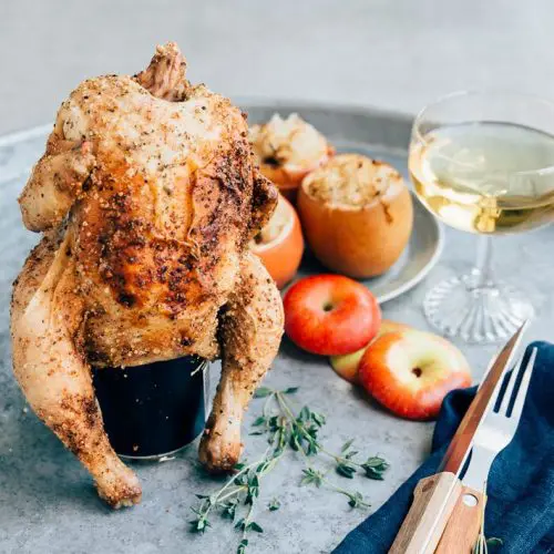 Bbq recept cider can chicken