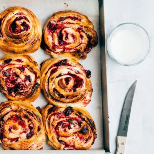 Cranberry creamcheese rolls