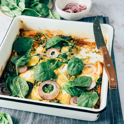 Frittata met spinazie