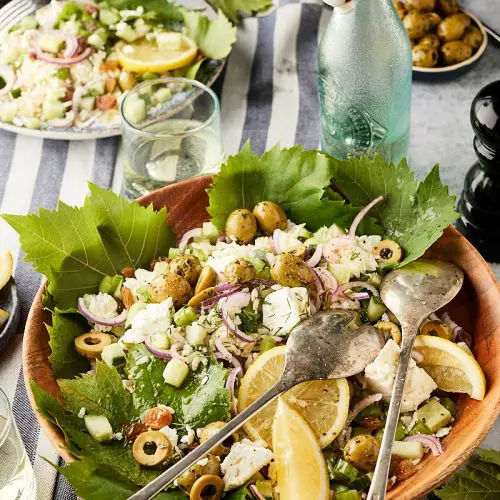 Griekse rijstsalade