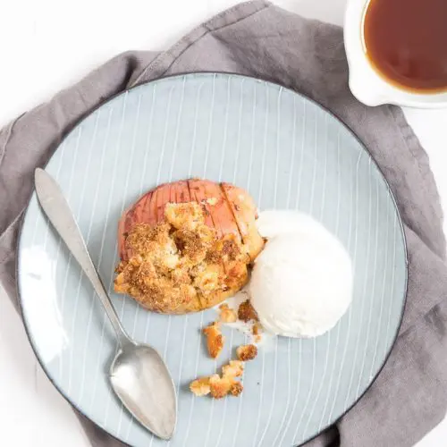 hasselback apple crumble
