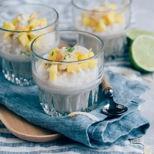 Dessert rijst met mango
