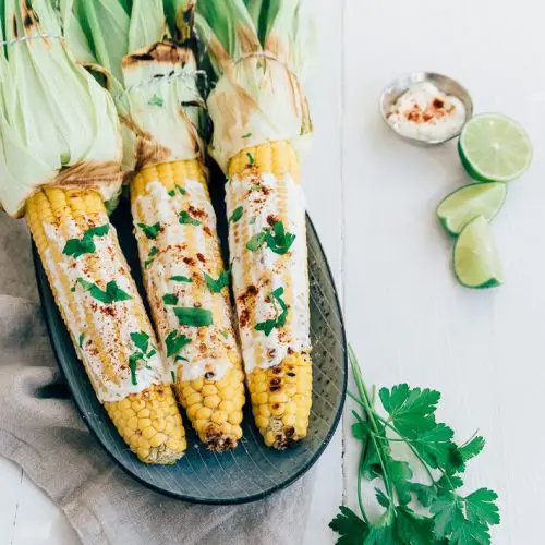 Mexicaanse maïskolf van de bbq