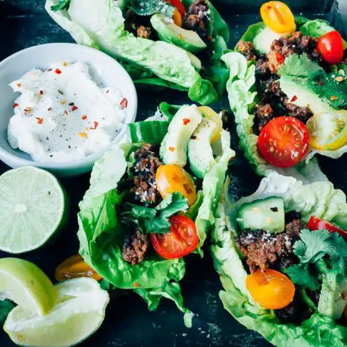 Mexicaanse sla wraps - Mexicaanse hapjes