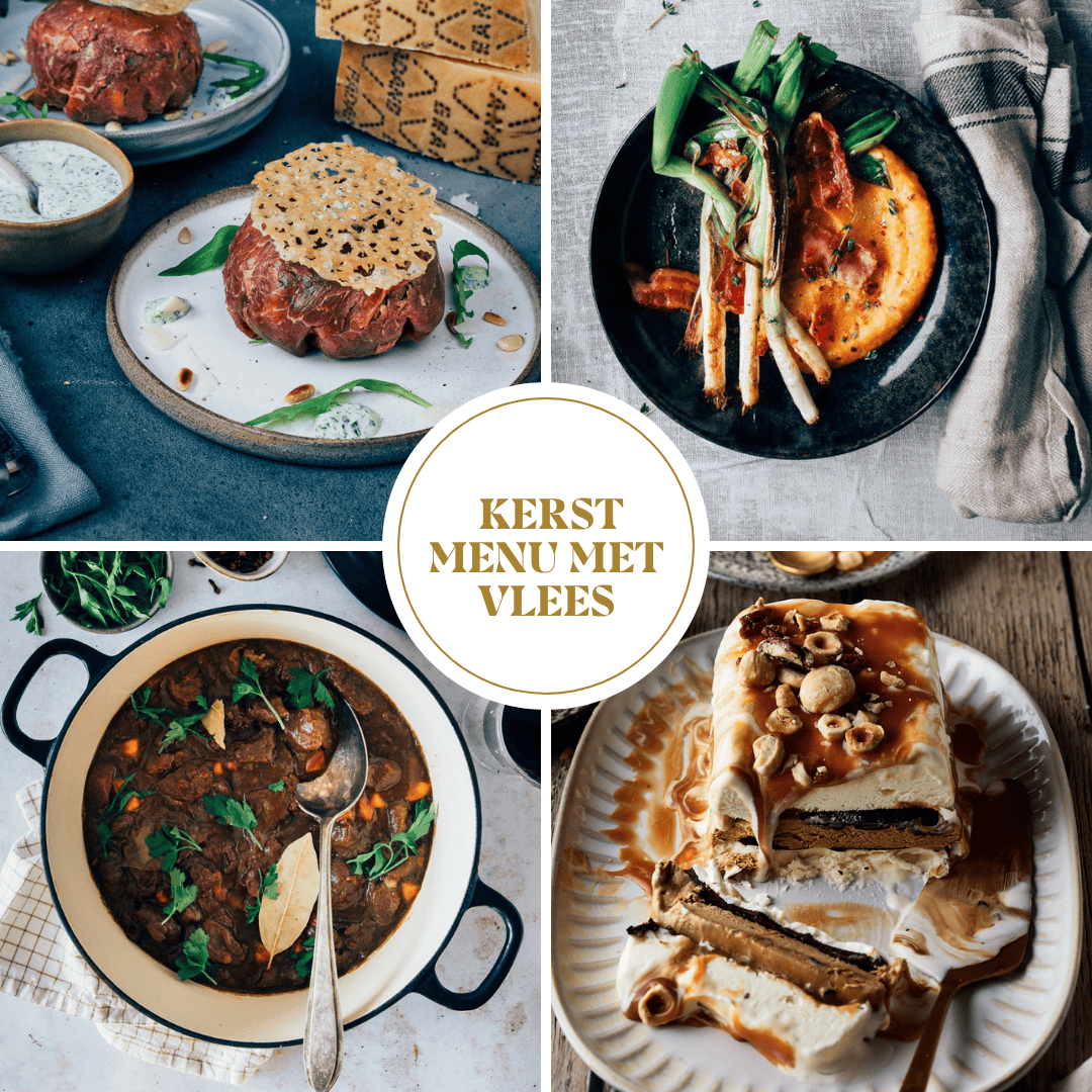 Kerstmenu met vlees