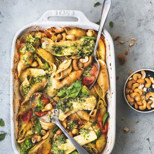 Pasta pesto uit de oven