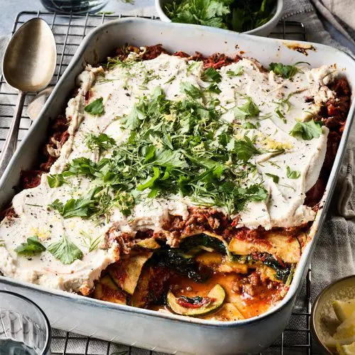 Koolhydraatarme ovenschotel met gehakt