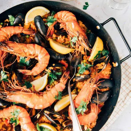 Paella recept