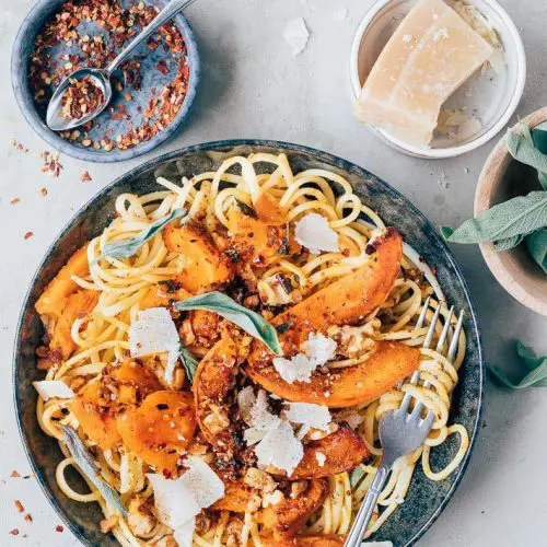 Pasta met pompoen