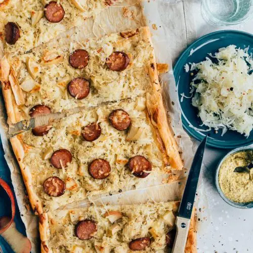 Recept Plaattaart met zuurkool