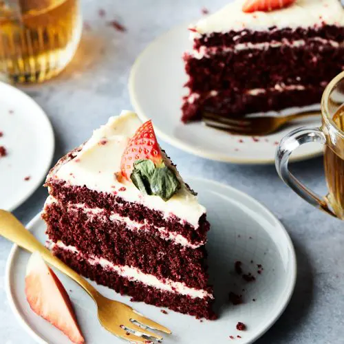 Red velvet taart