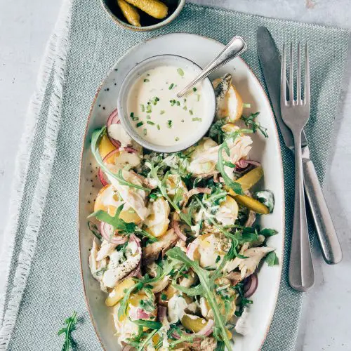 Salade met makreel