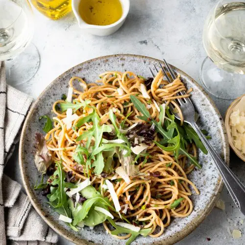 Pasta aglio olio - pastasauzen