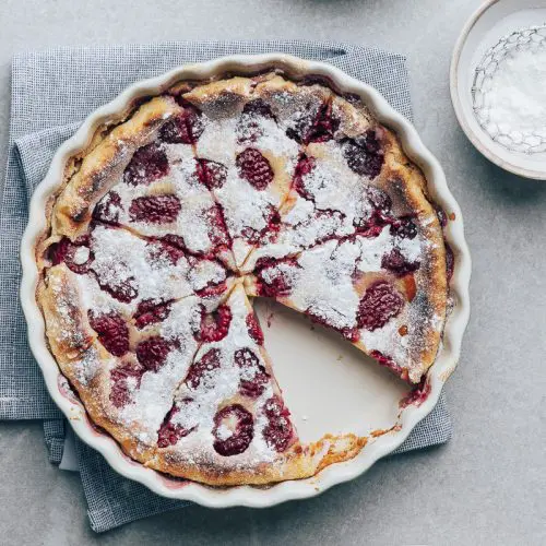 Clafoutis met frambozen