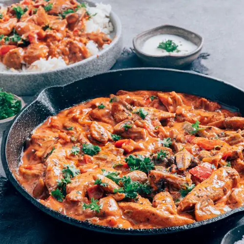 Romige kip stroganoff