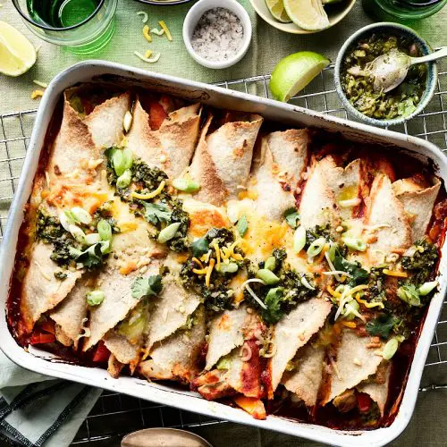 Wraps uit de oven met kip