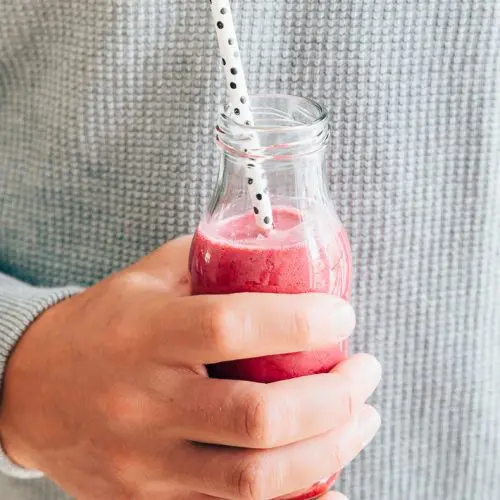 smoothies met aardbeien