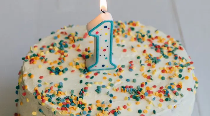 kindertaart. 1 jaar