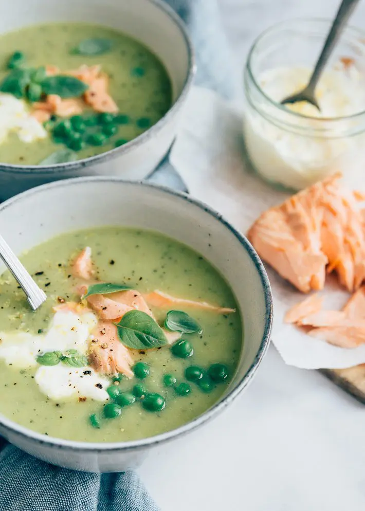 courgettesoep met zalm kerstsoep