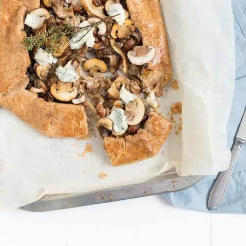 galette met paddenstoelen