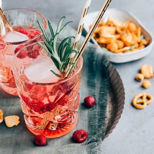 gin tonic met frambozen