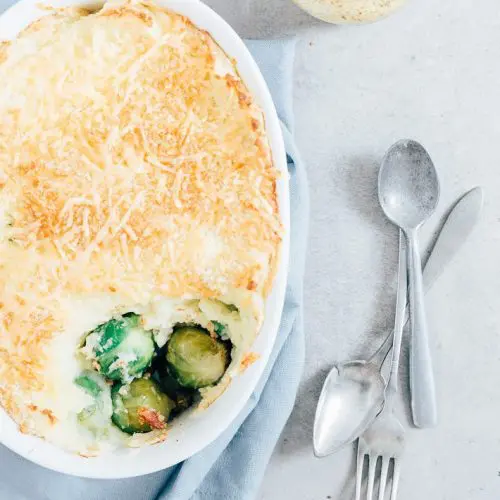 ovenschotel met spruitjes