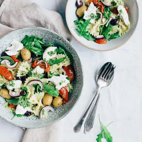 pastasalade met pesto