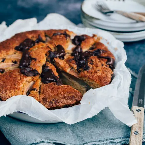 peer en chocoladecake
