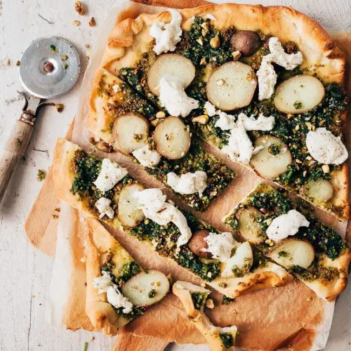 pizza met aardappel