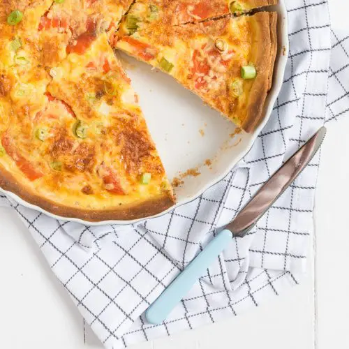 quiche met zalm