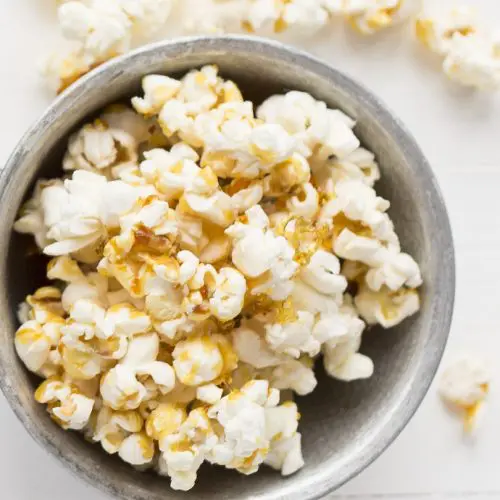 Caramel popcorn maken