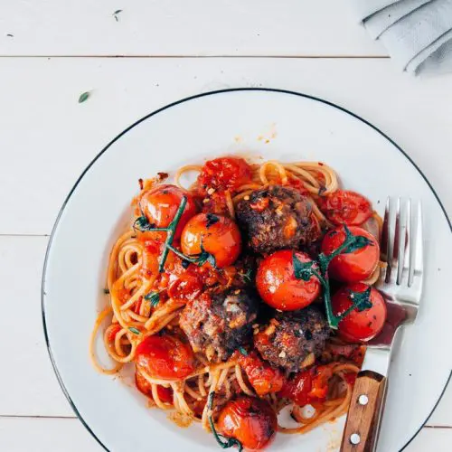 spaghetti met gehaktballetjes
