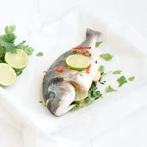 thaise dorade uit de oven
