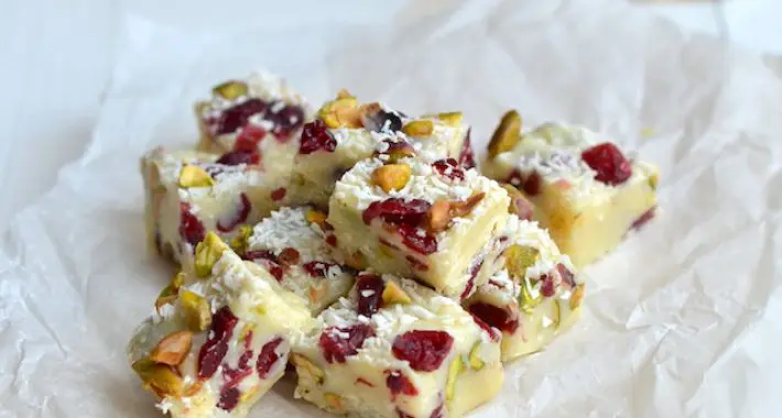 witte chocoladefudge