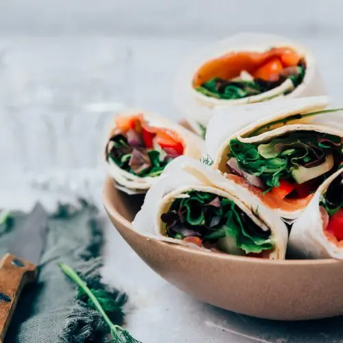 wrap met zalm