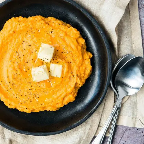 zoete aardappelpuree