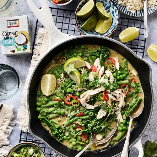 Gezonde groene curry