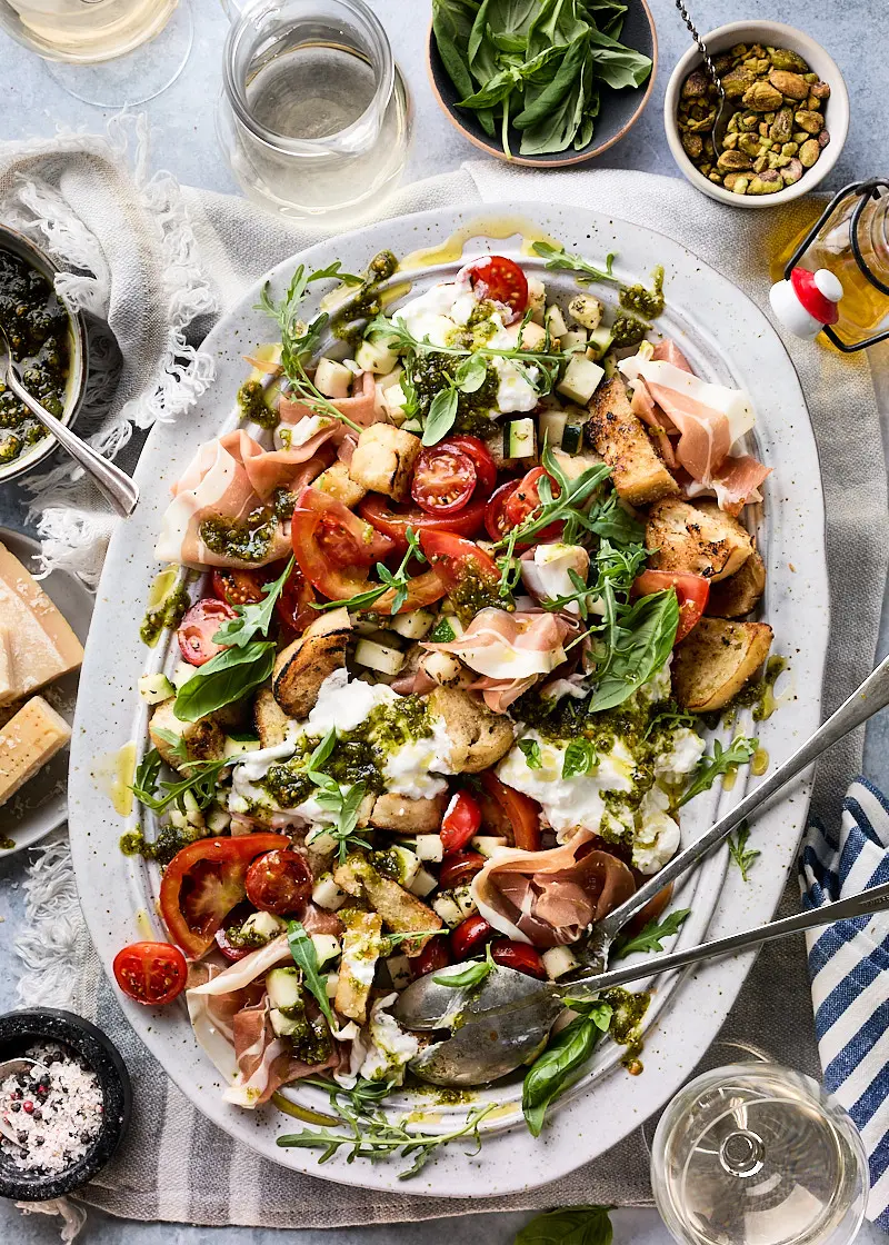 Salade met stracciatella