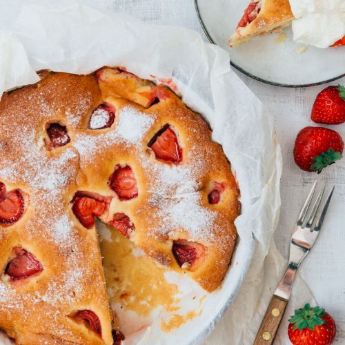 Aardbeiencake recept