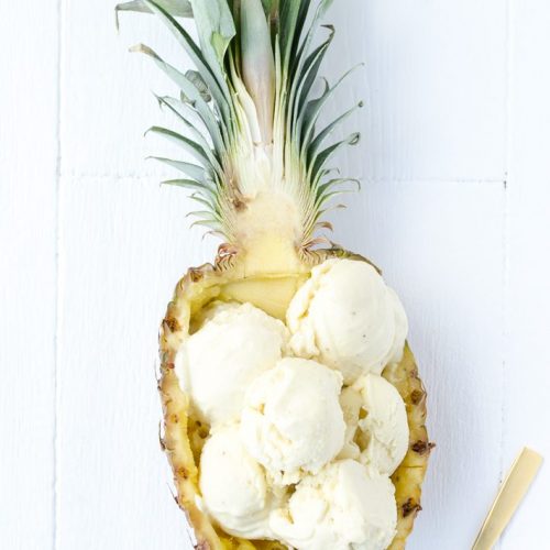 Ananas kokos ijs