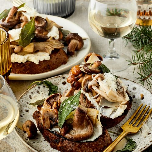 Bruschetta met champignons