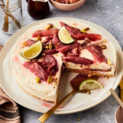 Rabarber cheesecake