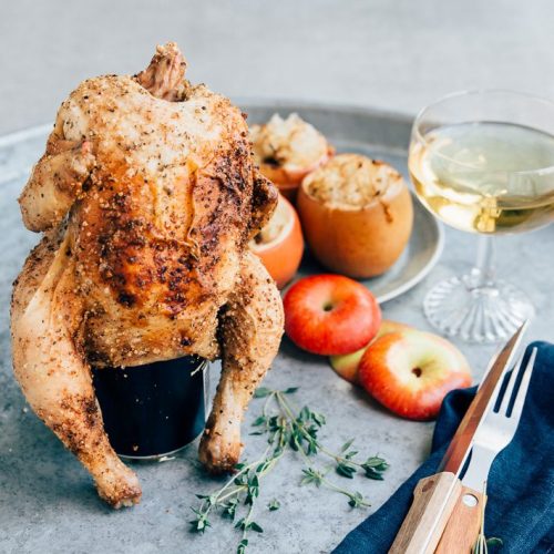 Bbq recept cider can chicken