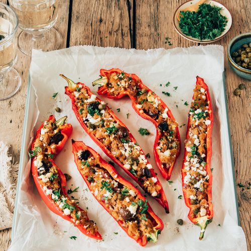 Gevulde paprika met tonijn