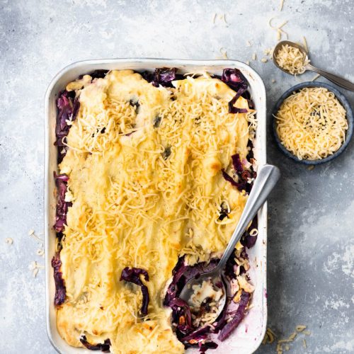 Rode kool ovenschotel